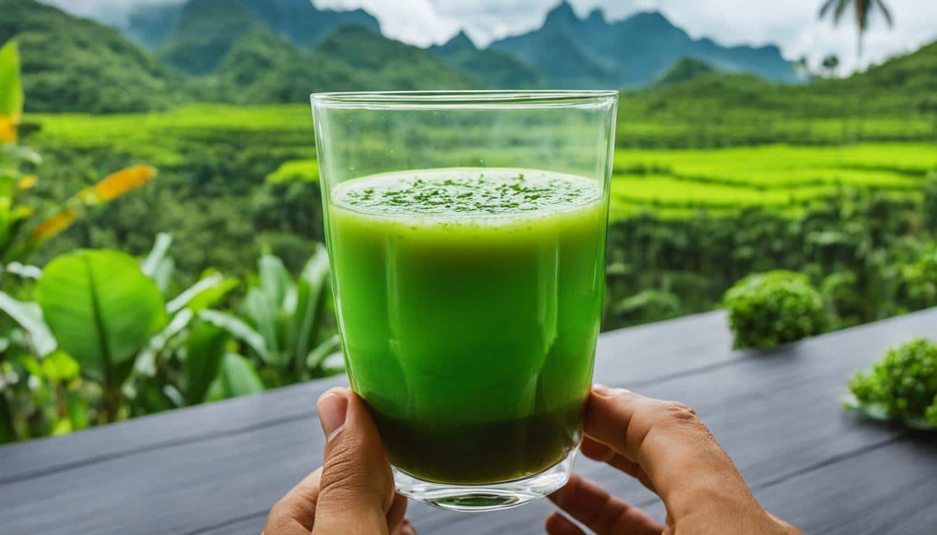 green thai tea