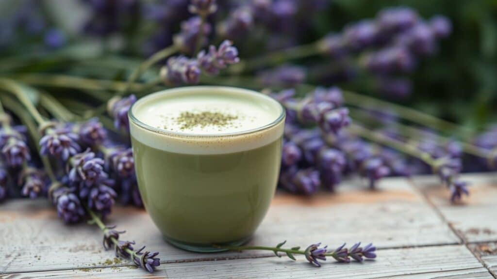 Lavender Matcha Latte