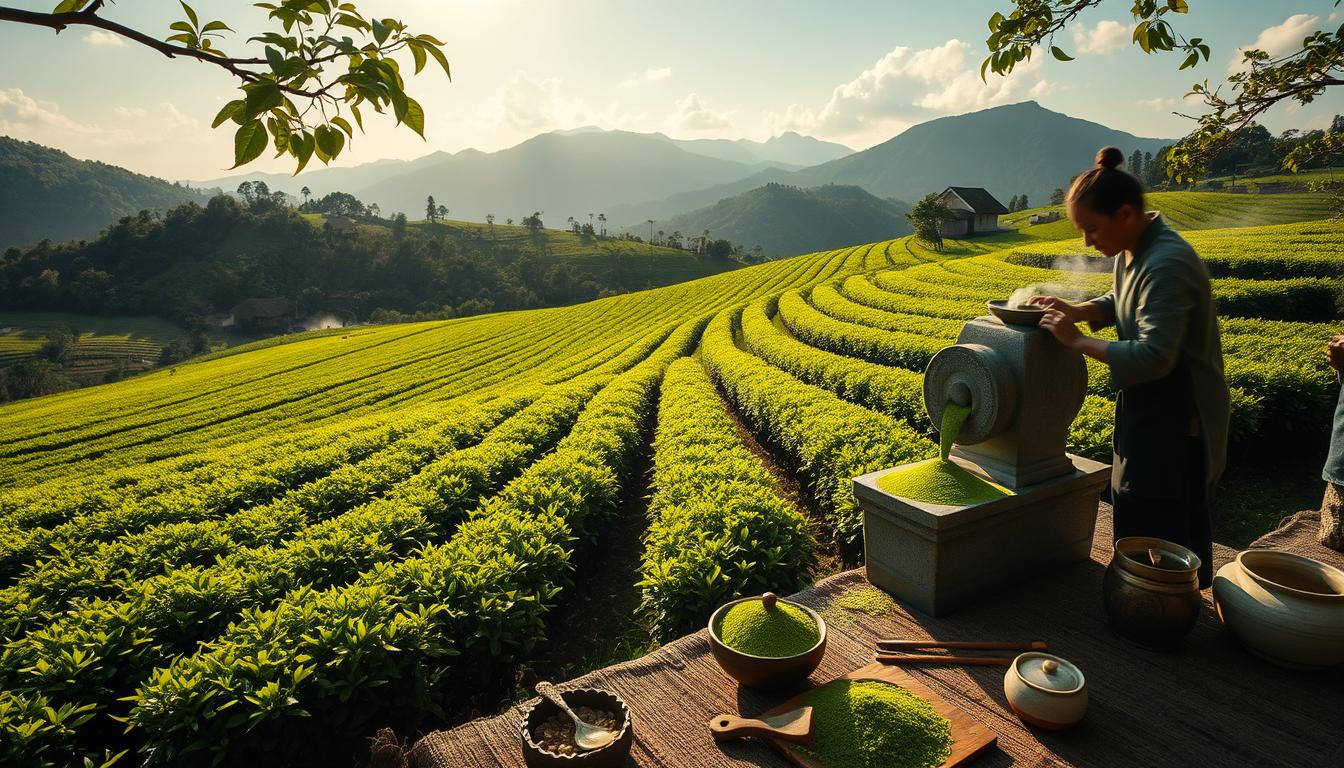 artisanal matcha production