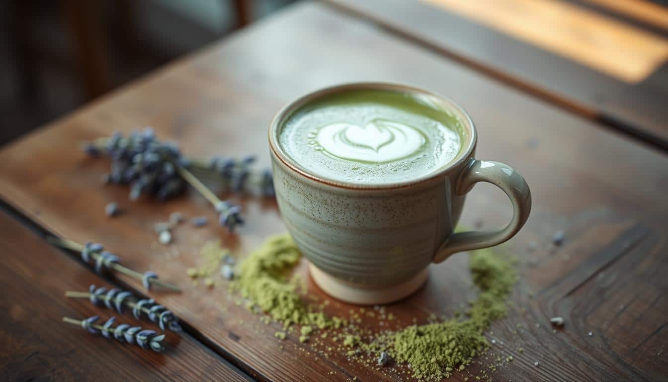 vegan matcha latte