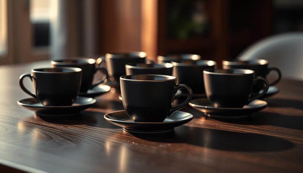 black tea cups
