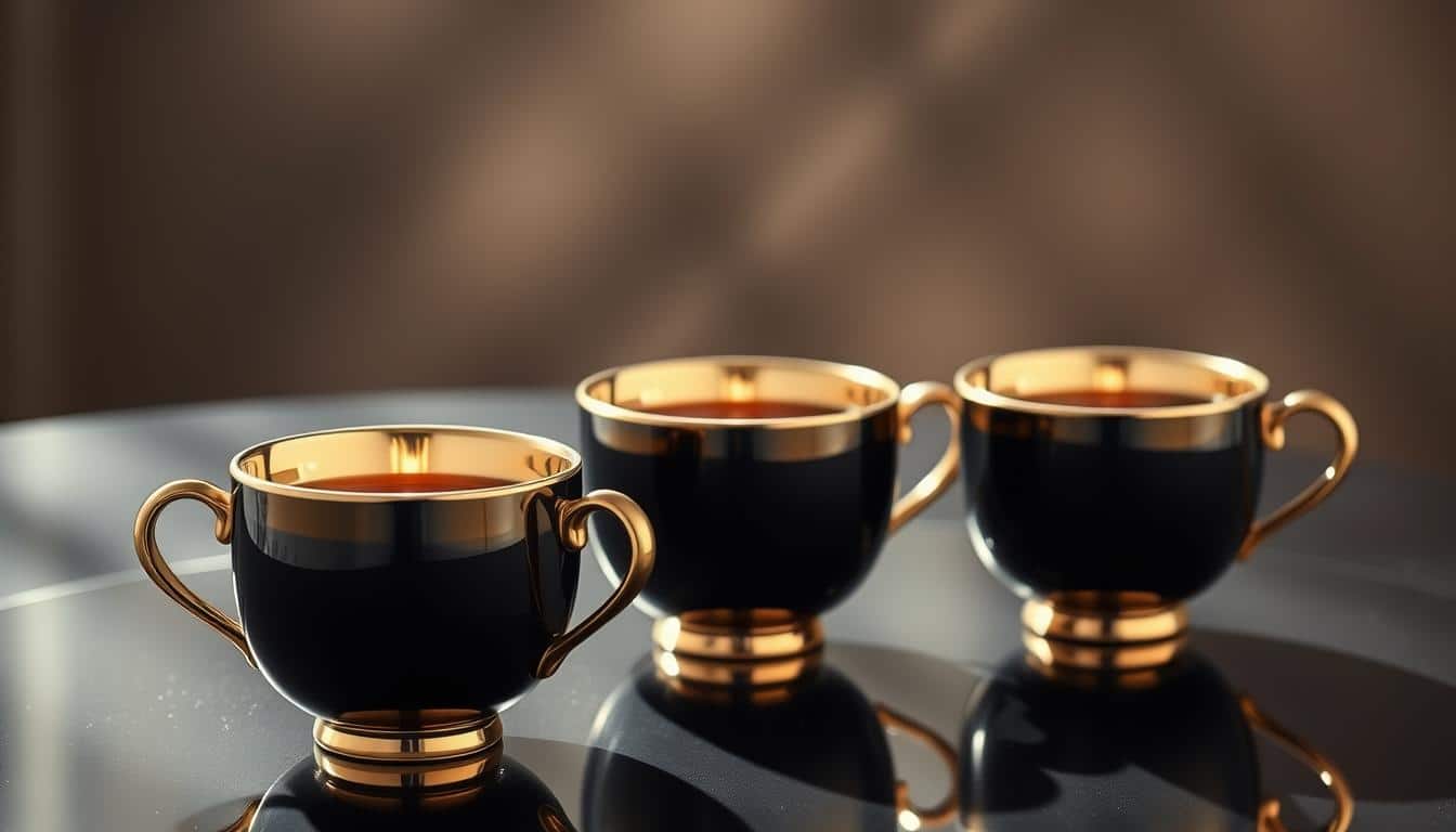 black tea cups