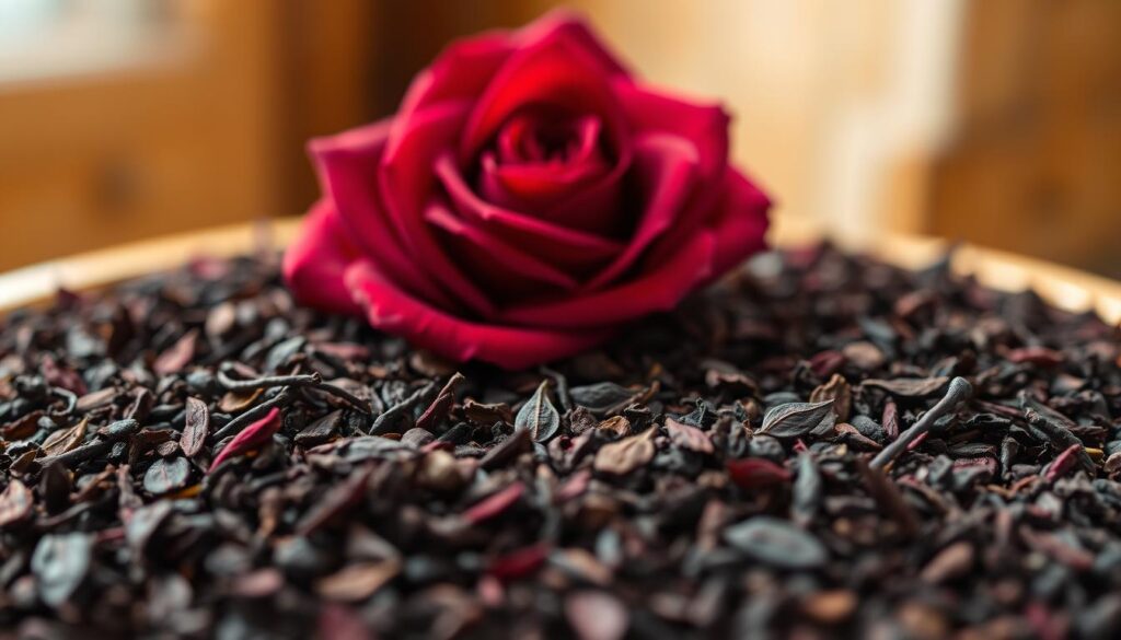 organic red rose black tea