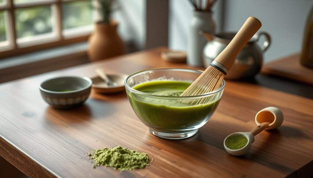 preparing Matcha
